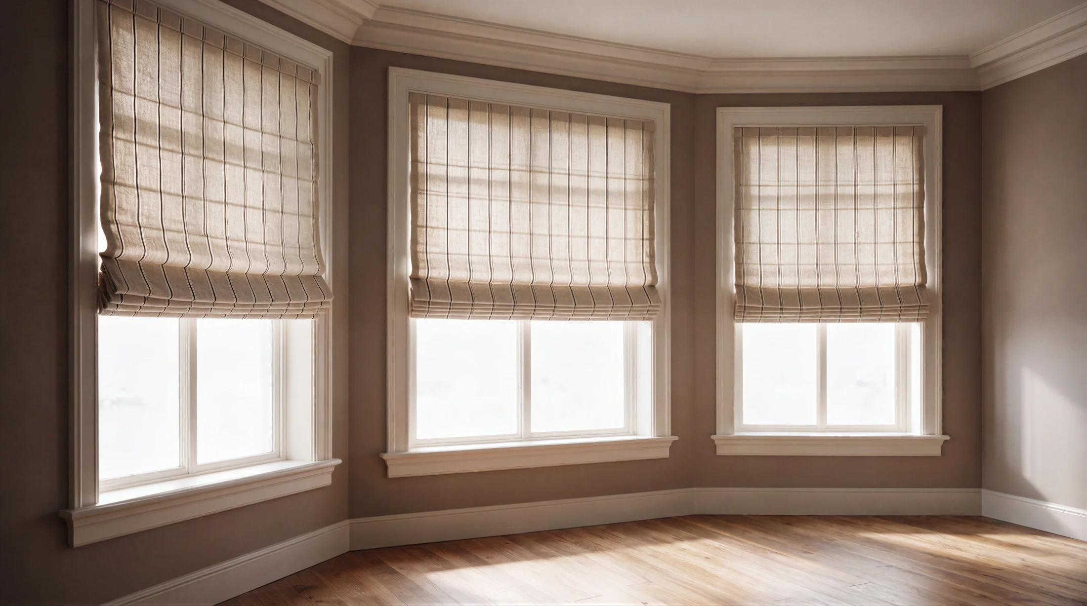 Room with warm classic window treatments